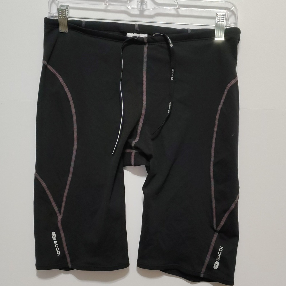 Sugoi Women's Black Compression Bike Shorts Cycling Workout Activewear L‎